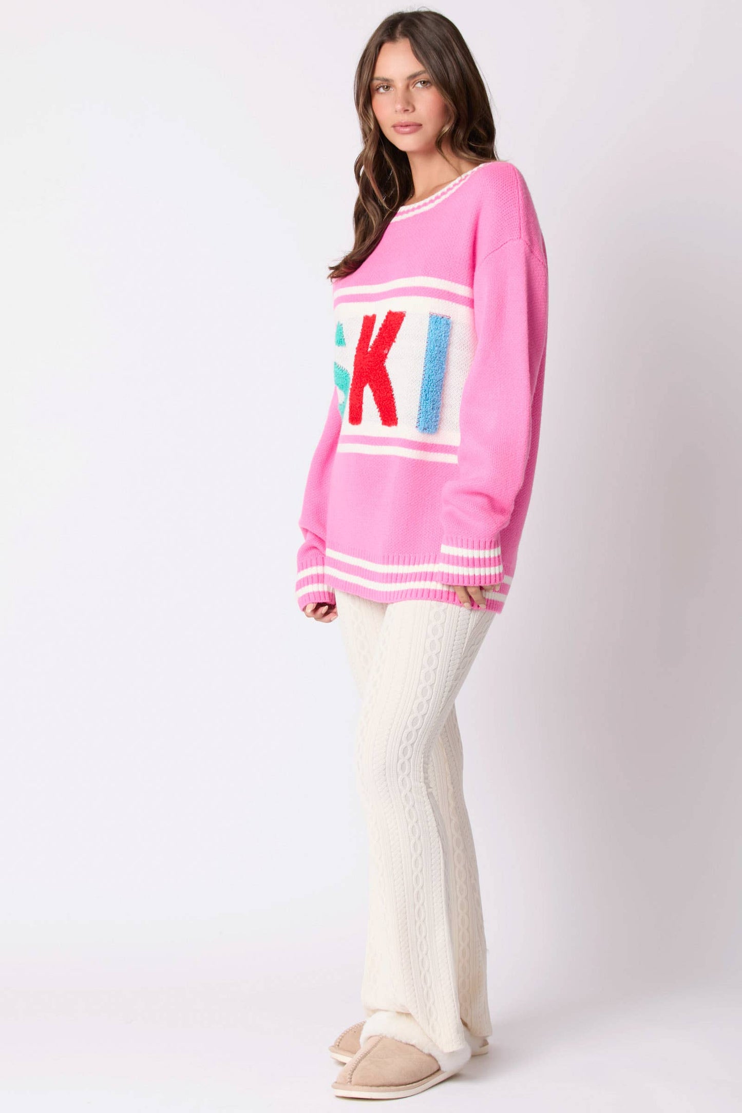 Multi Color Roundneck Pullover Sweater