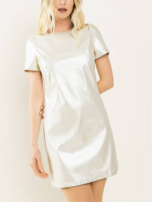 Pearl Collar Dress