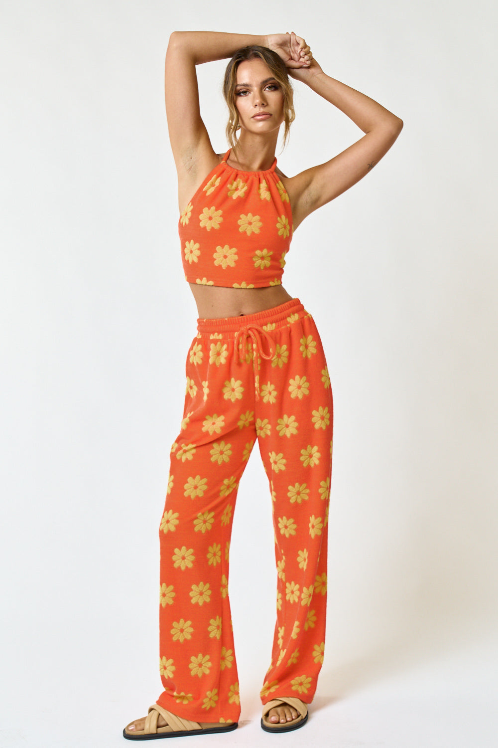 Sunshine Daisy Cropper Terry Cloth Set