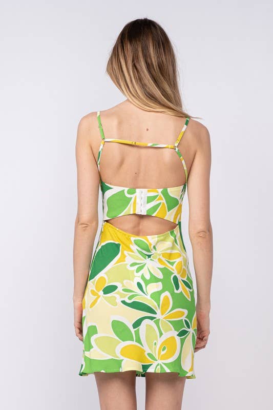Citrus Floral Mini Dress