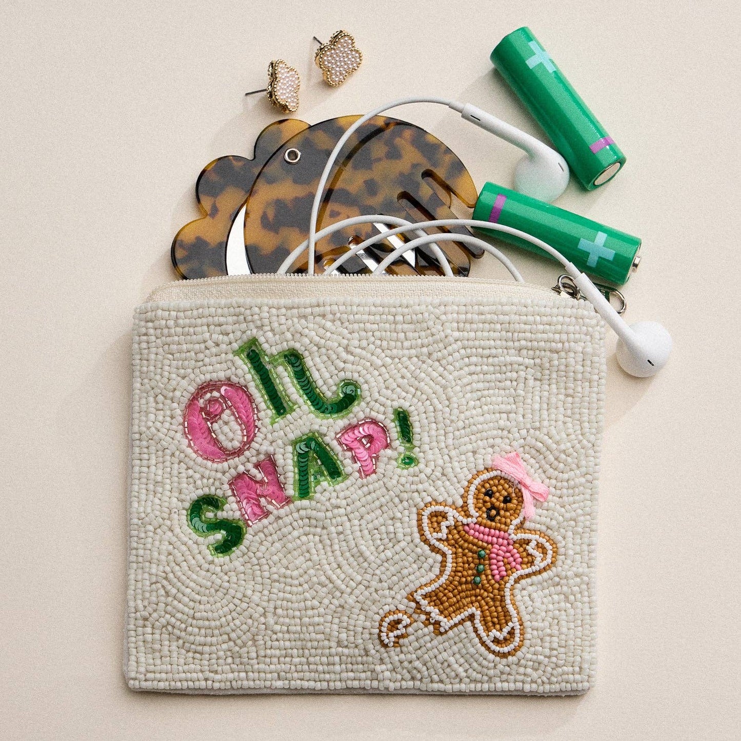 “Oh Snap” Gingerbread Coin Purse