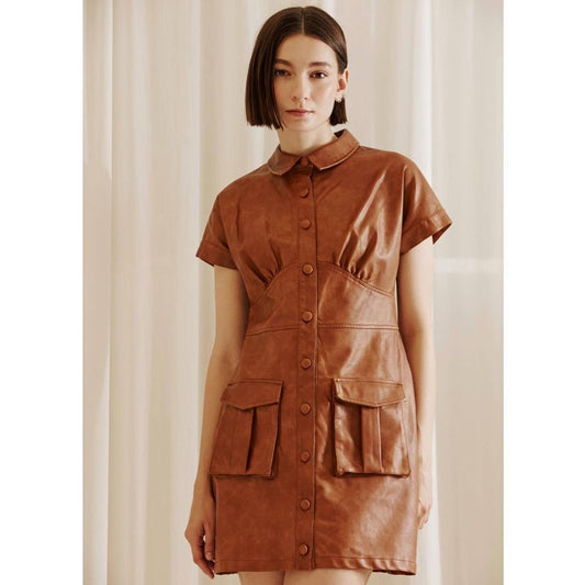 Cargo Pocket Mini Dress