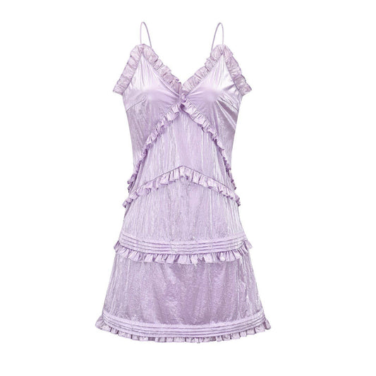 Lavender Shine Mini Dress