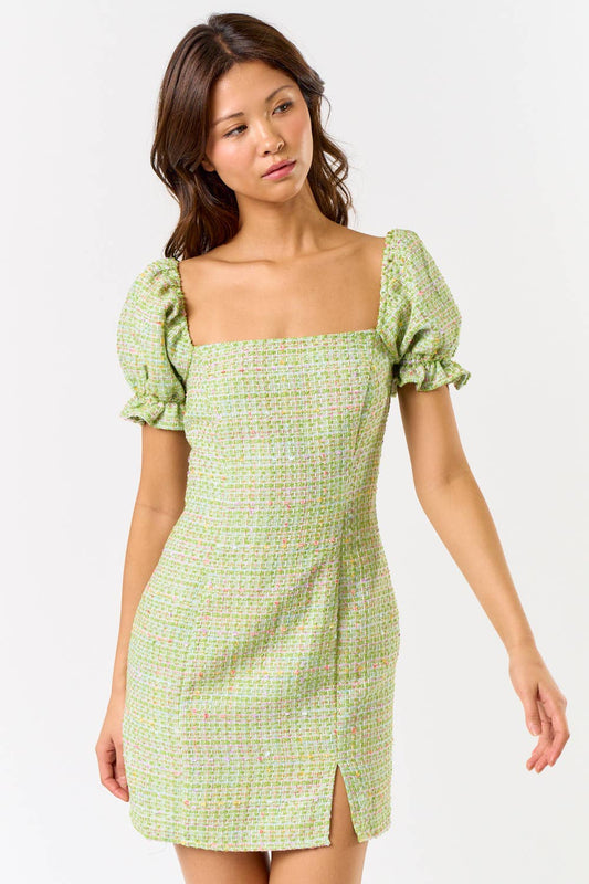 Kiwi Mini Tweed Dress