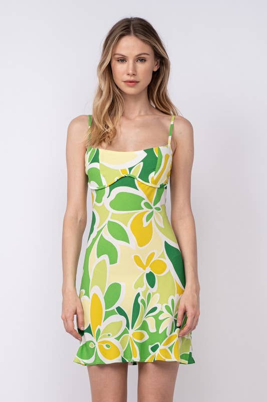 Citrus Floral Mini Dress