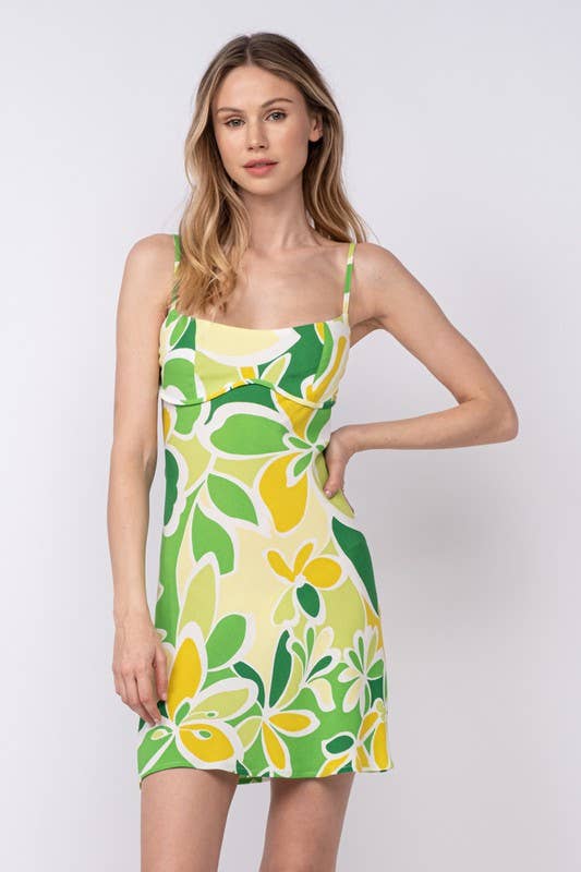 Citrus Floral Mini Dress