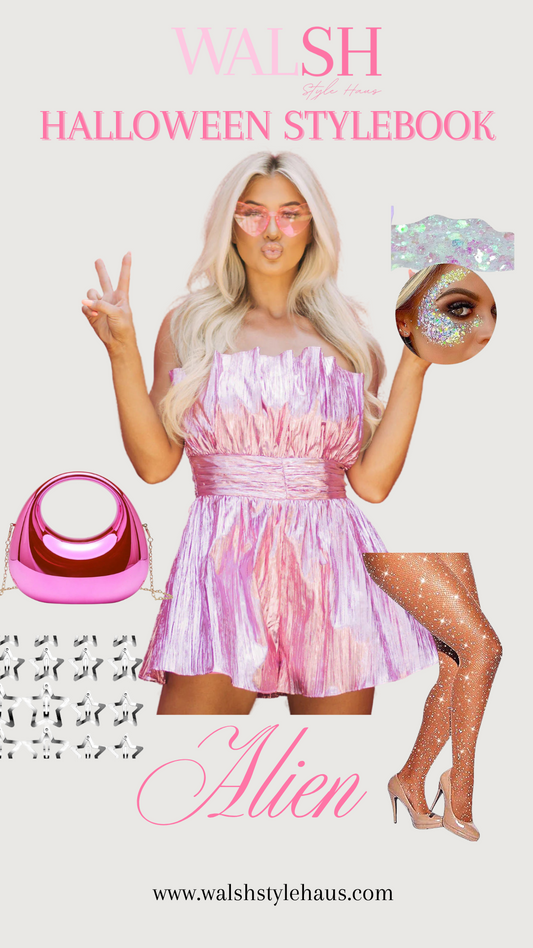 Blush Metallic Romper