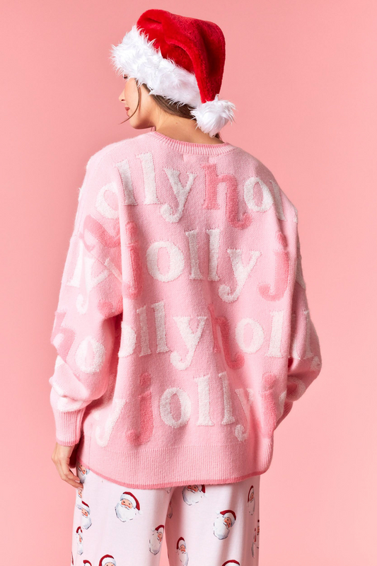 Holly Jolly Textured Holiday Sweater