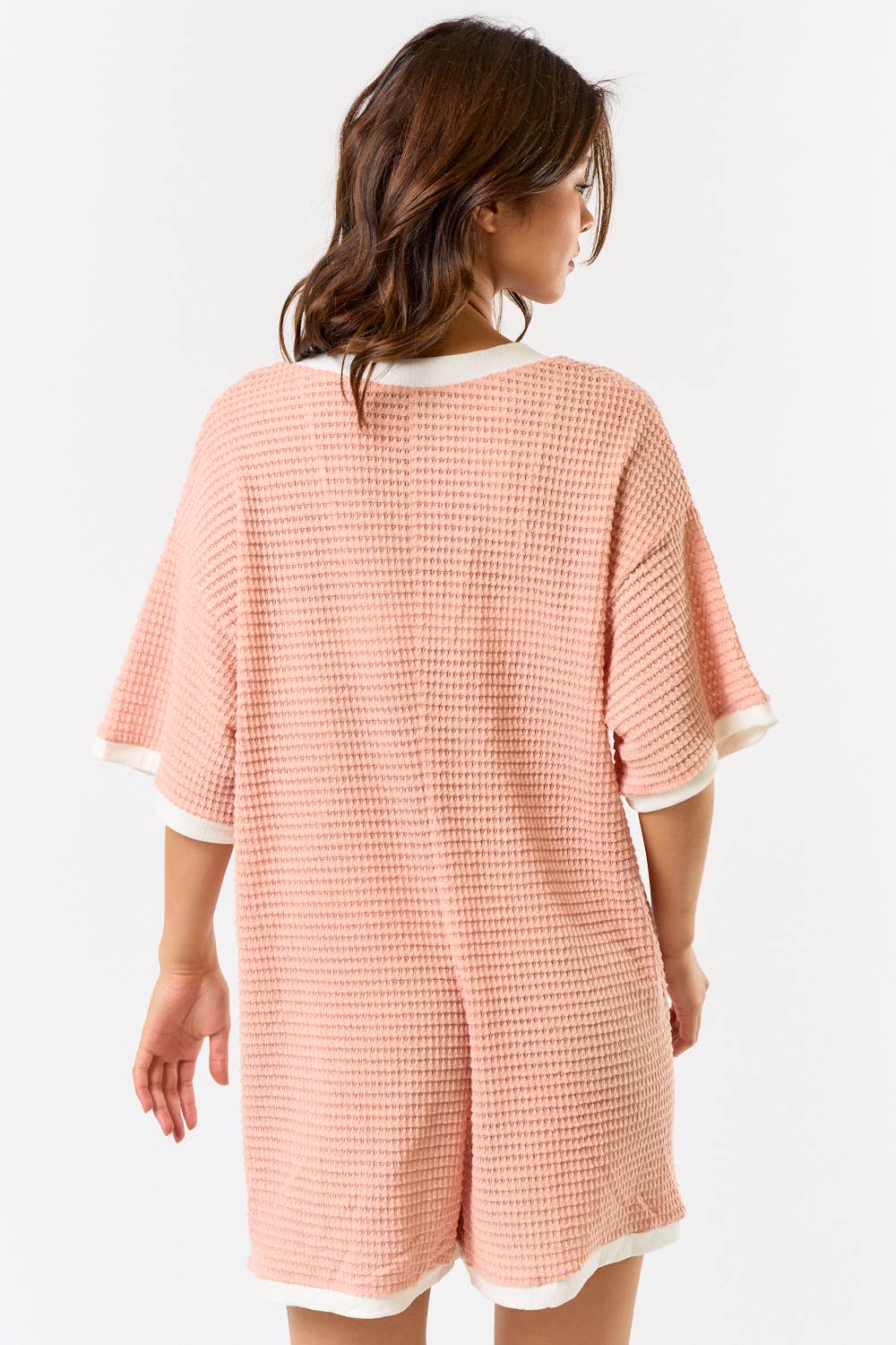 Crochet Deep V Neck Romper