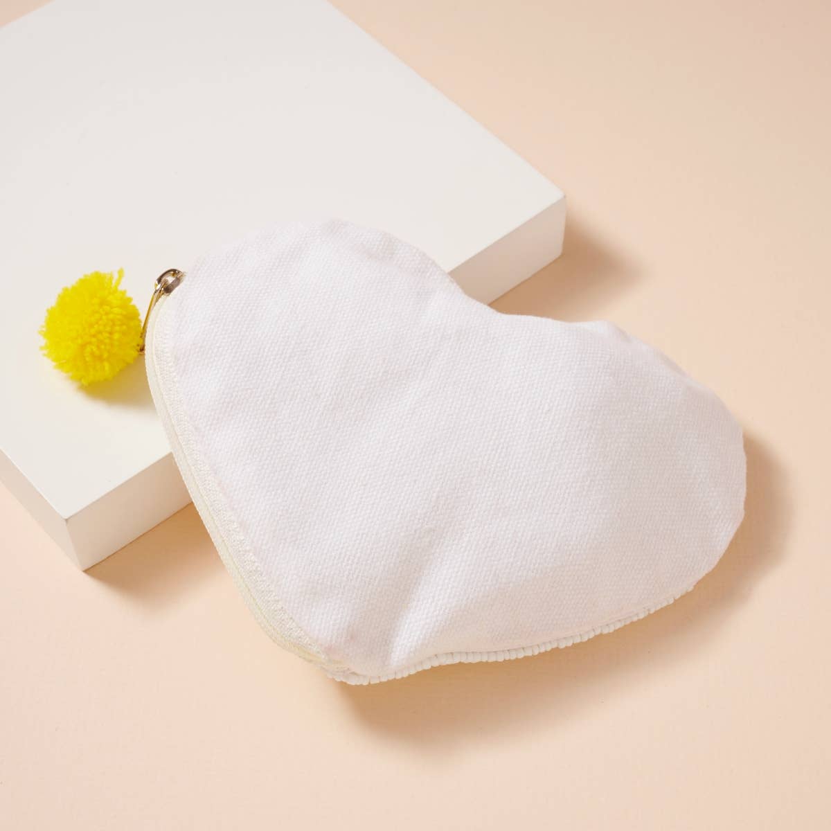 Heart Shaped Pickle Ball Beaded Coin Pouch