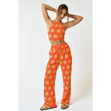 Sunshine Daisy Cropper Terry Cloth Set