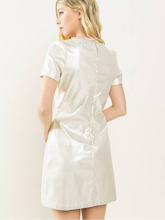 Pearl Collar Dress