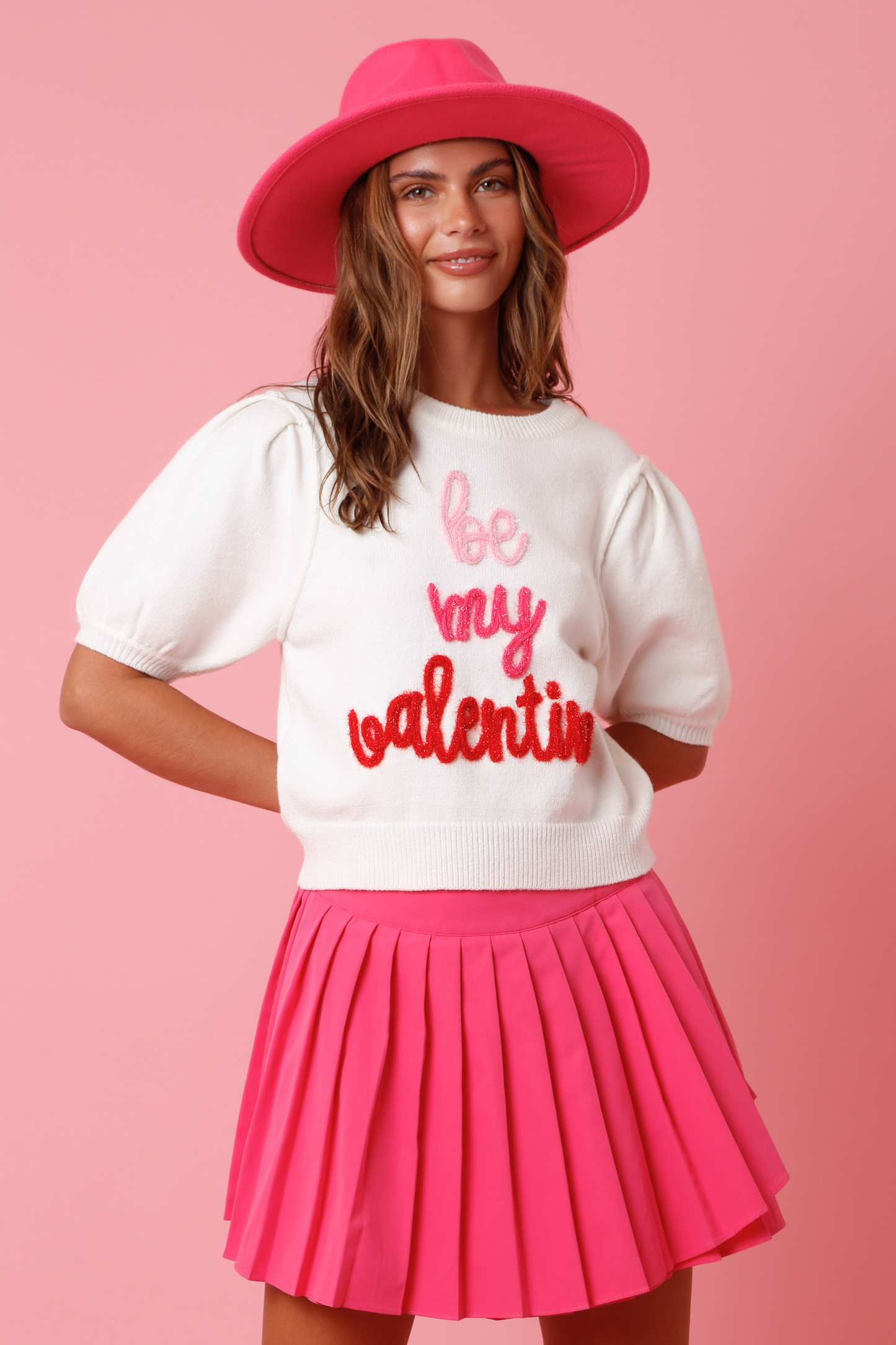 Be My Valentine Short Sleeve Sweater