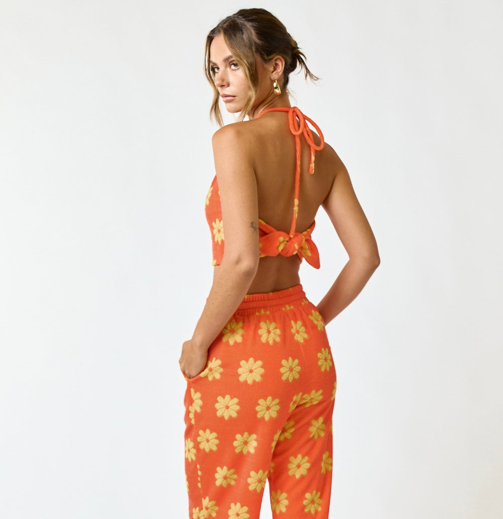 Sunshine Daisy Cropper Terry Cloth Set