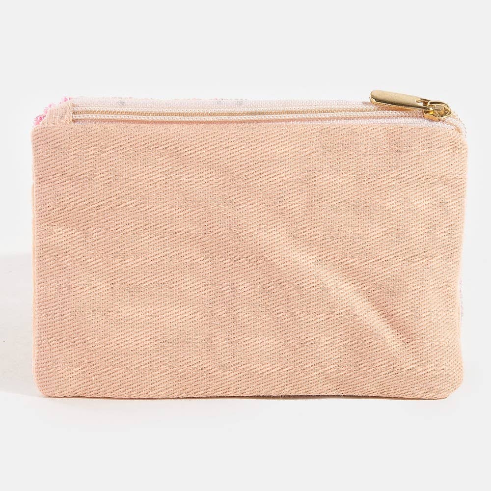 Cherry Beaded Coin Purse ๐
