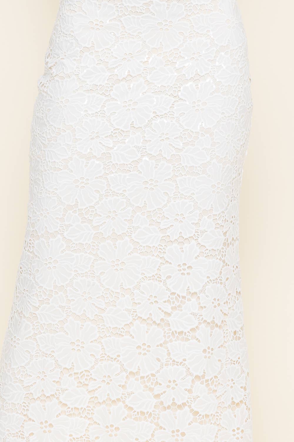 Ivory Lace Maxi Skirt
