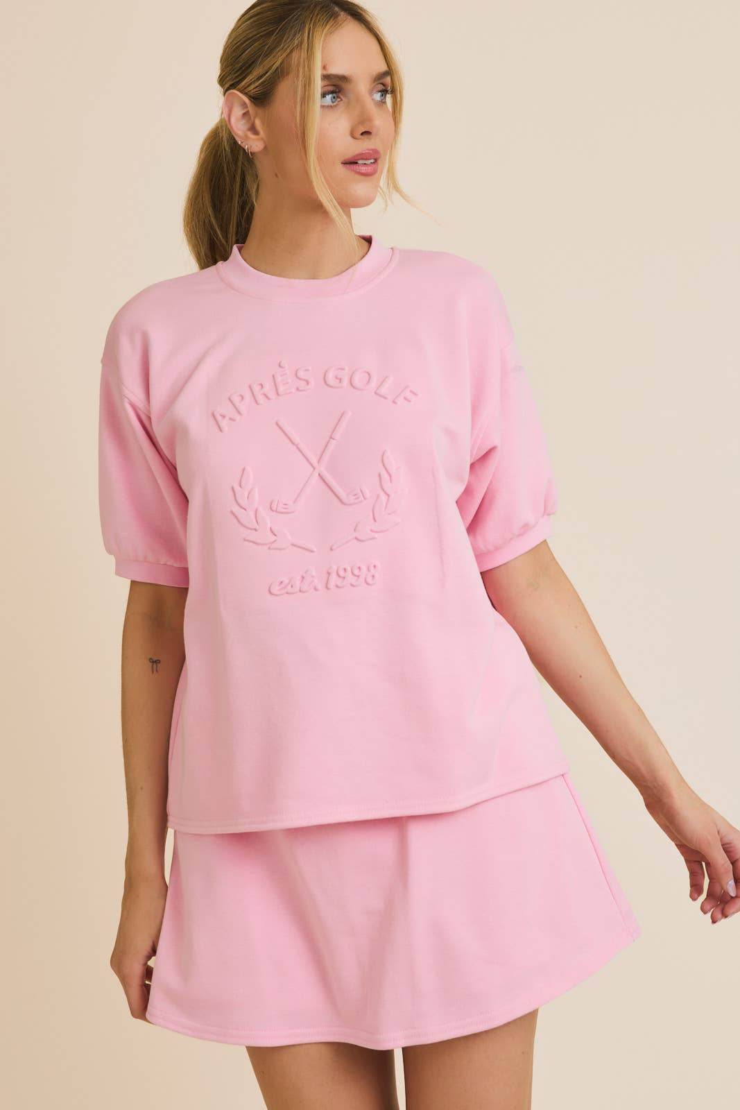 Apres Golf Embossed Sweatshirt