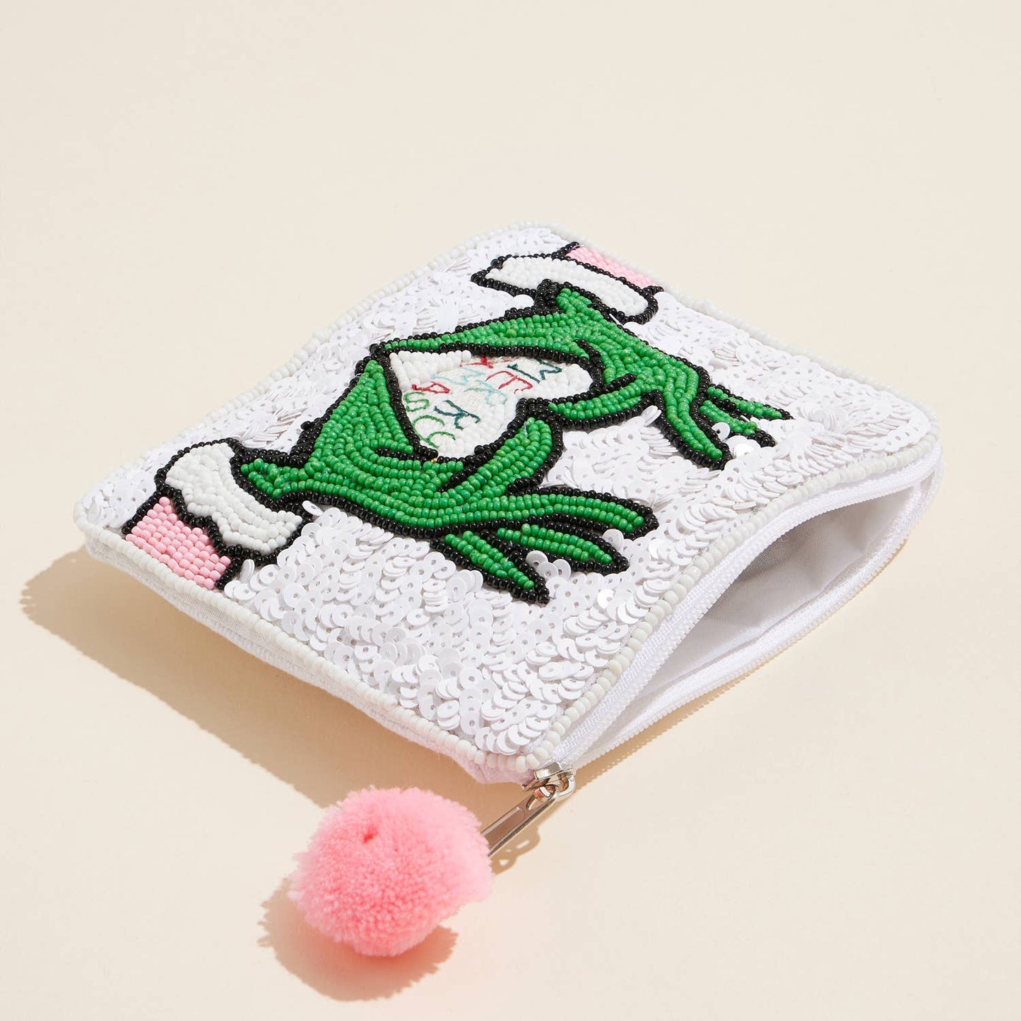 The Grinch Beaded Coin Purse