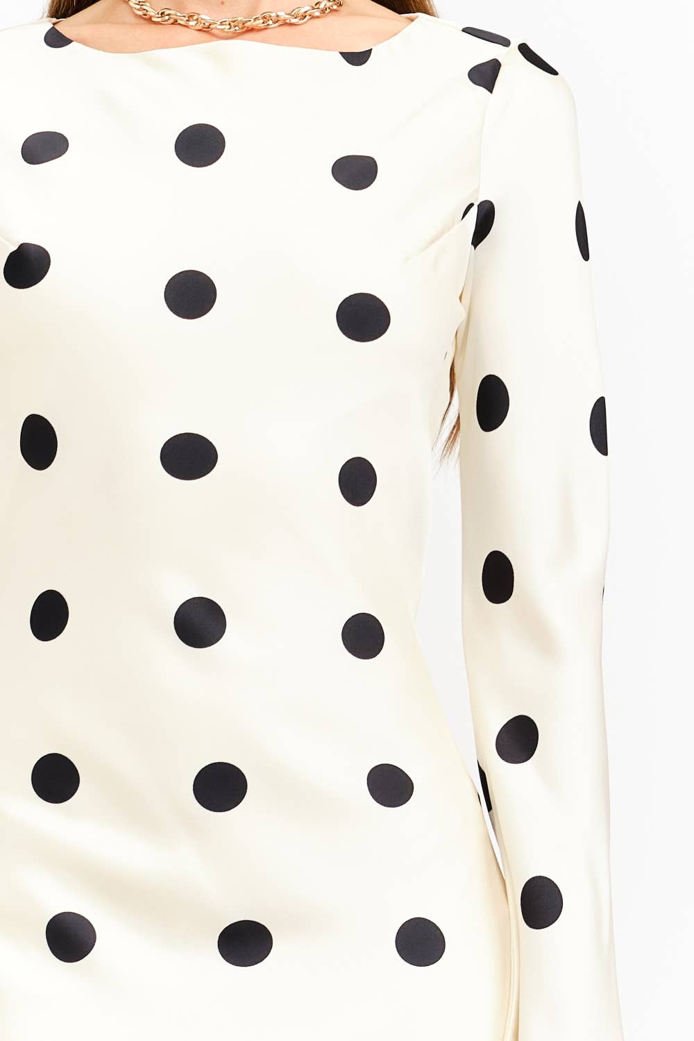 Georgie Polka Dot Cream Dress
