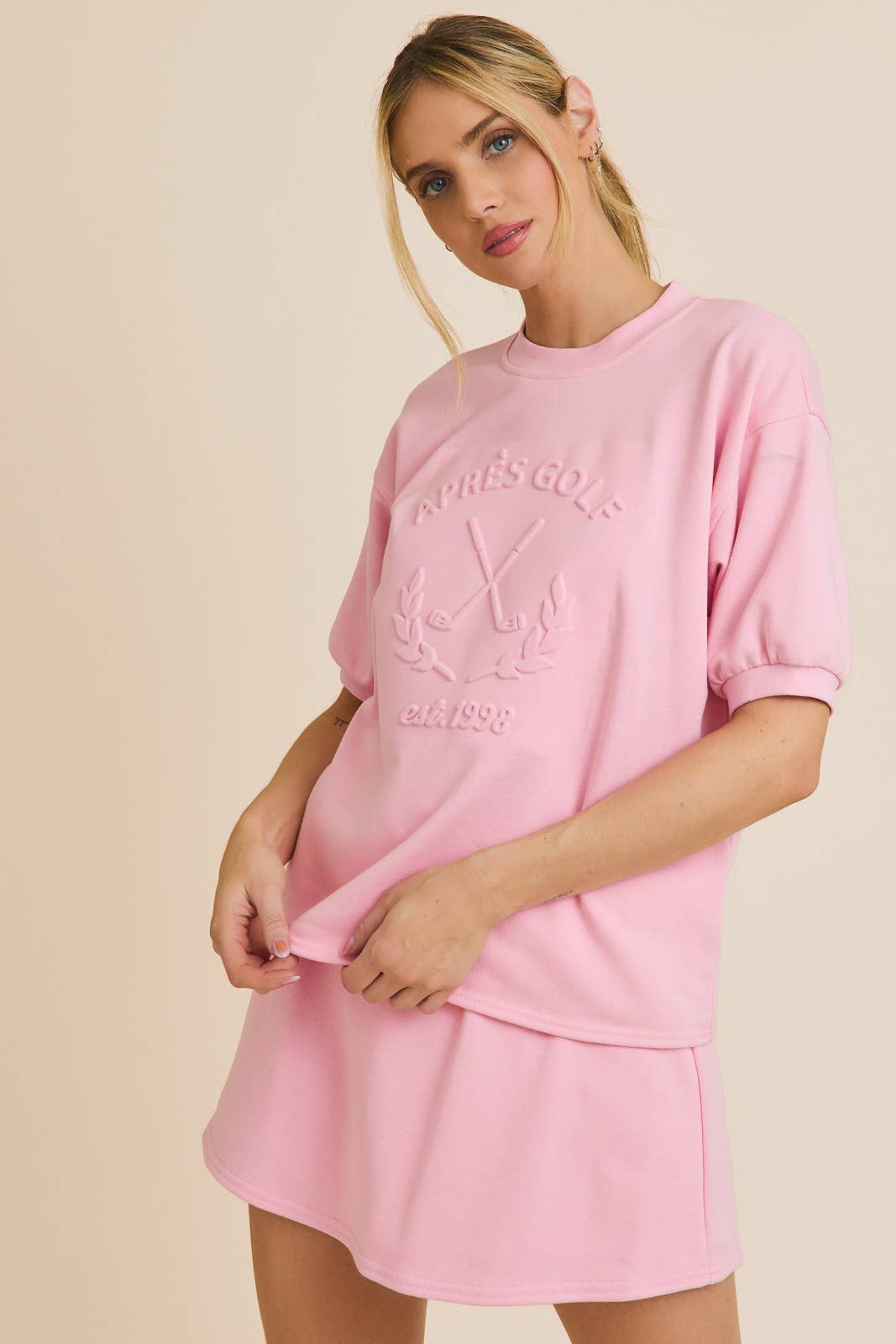 Apres Golf Embossed Sweatshirt