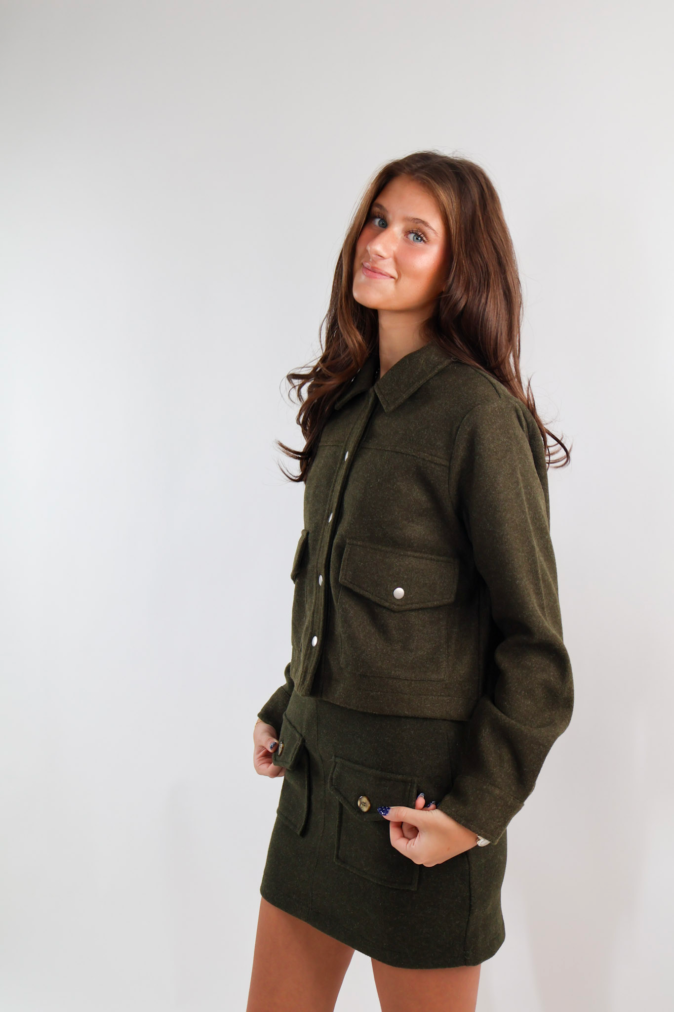 Forrest Green Button Down Jacket