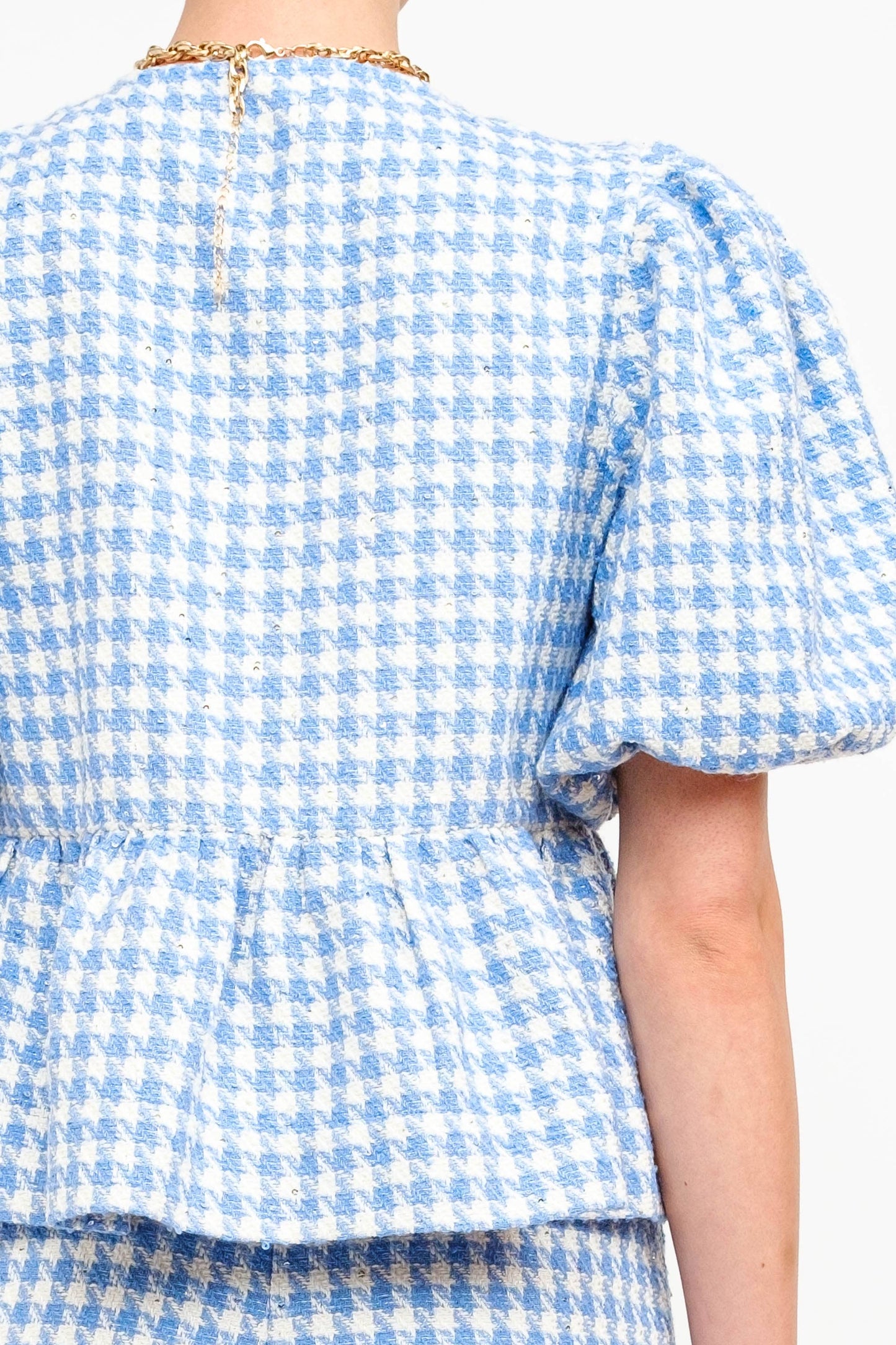 Norah Houndstooth Blouse