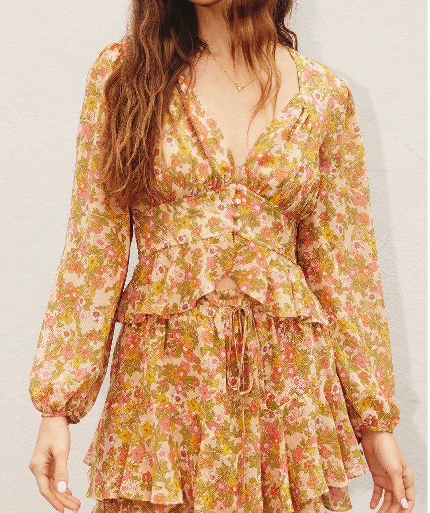 Flowing Daisies Skort