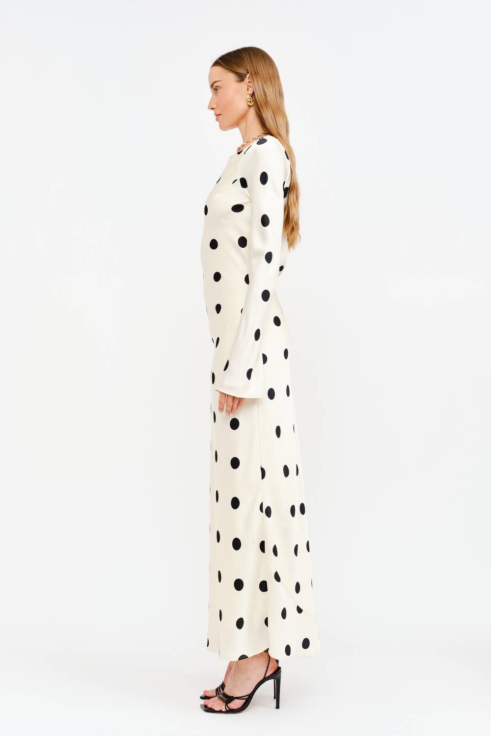 Georgie Polka Dot Cream Dress