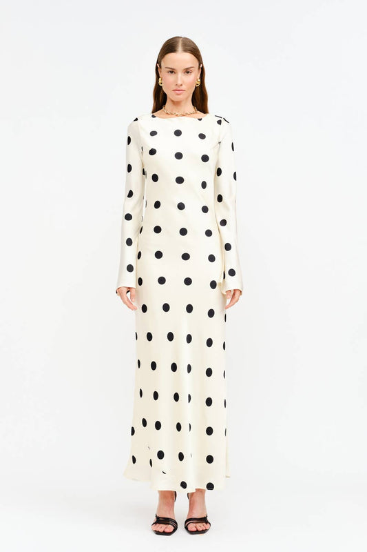 Georgie Polka Dot Cream Dress