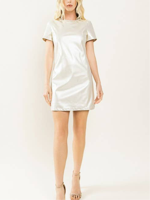 Pearl Collar Dress