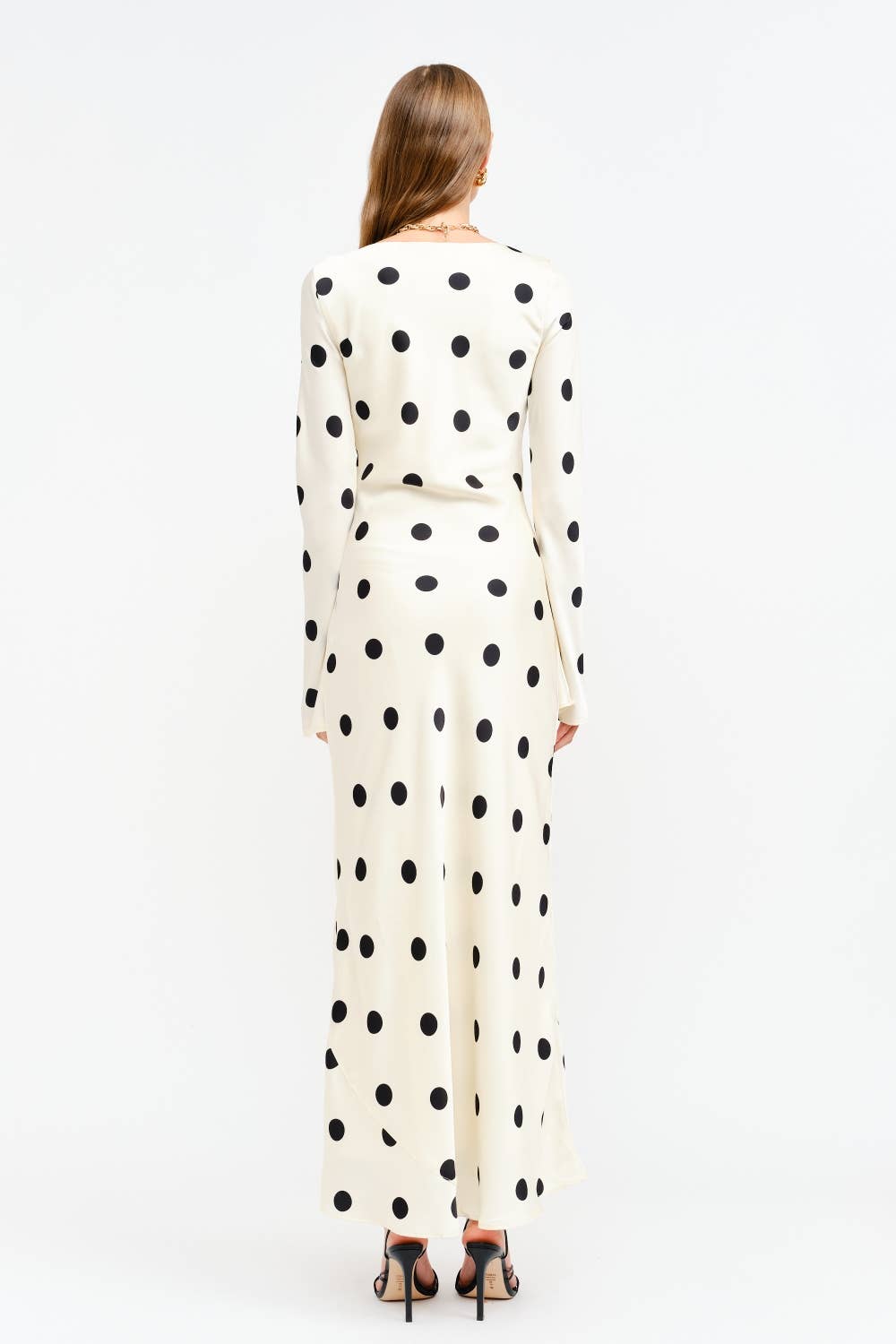Georgie Polka Dot Cream Dress