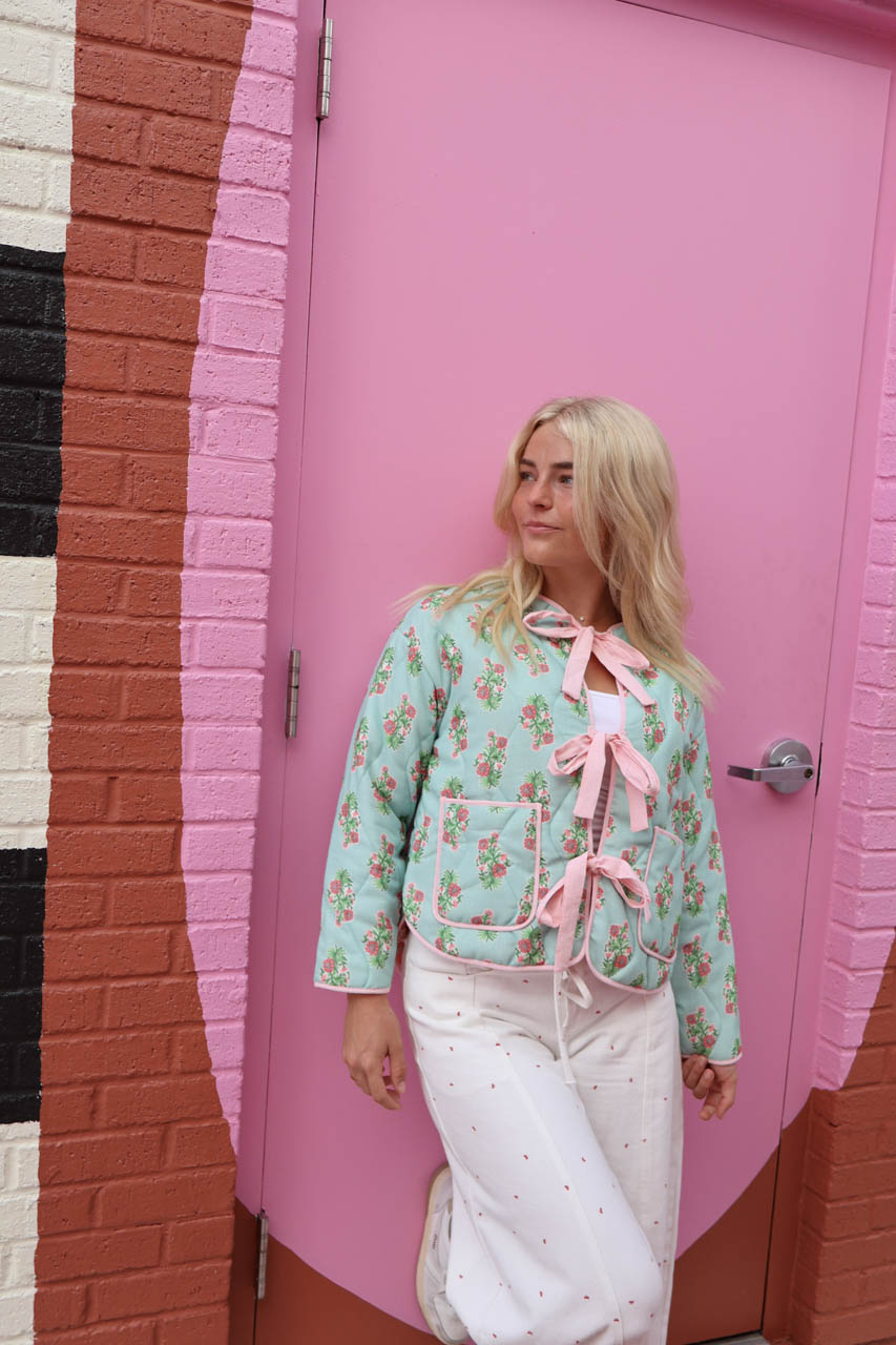 Reversible Quilted Tie Jacket