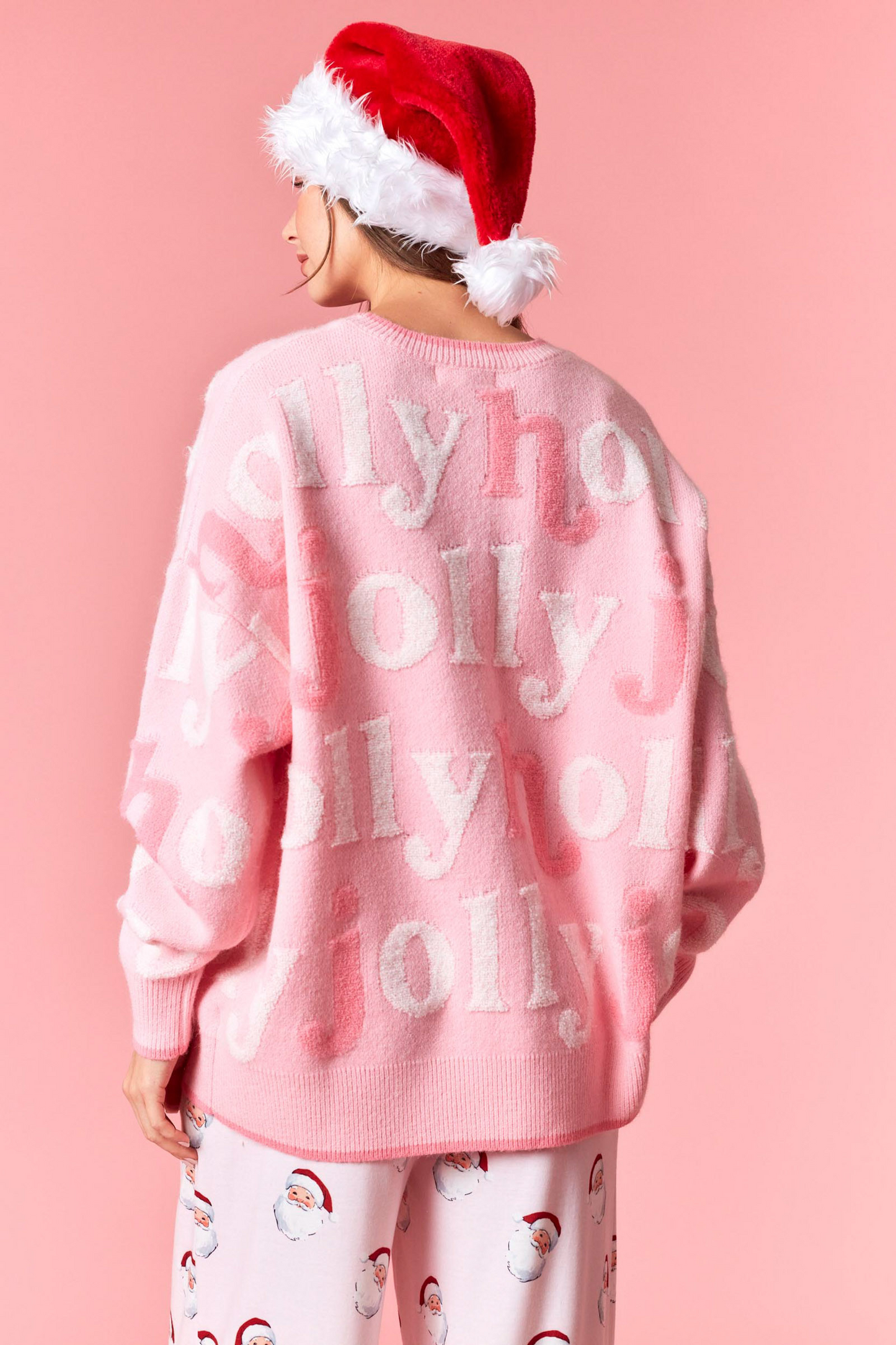 Holly Jolly Textured Holiday Sweater