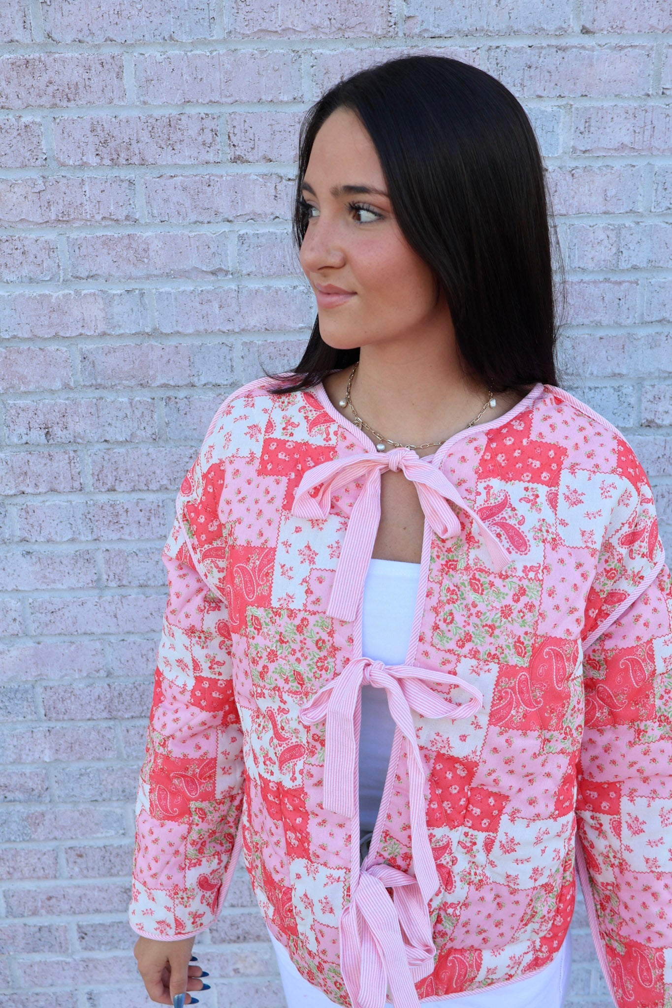 Reversible Quilted Tie Jacket