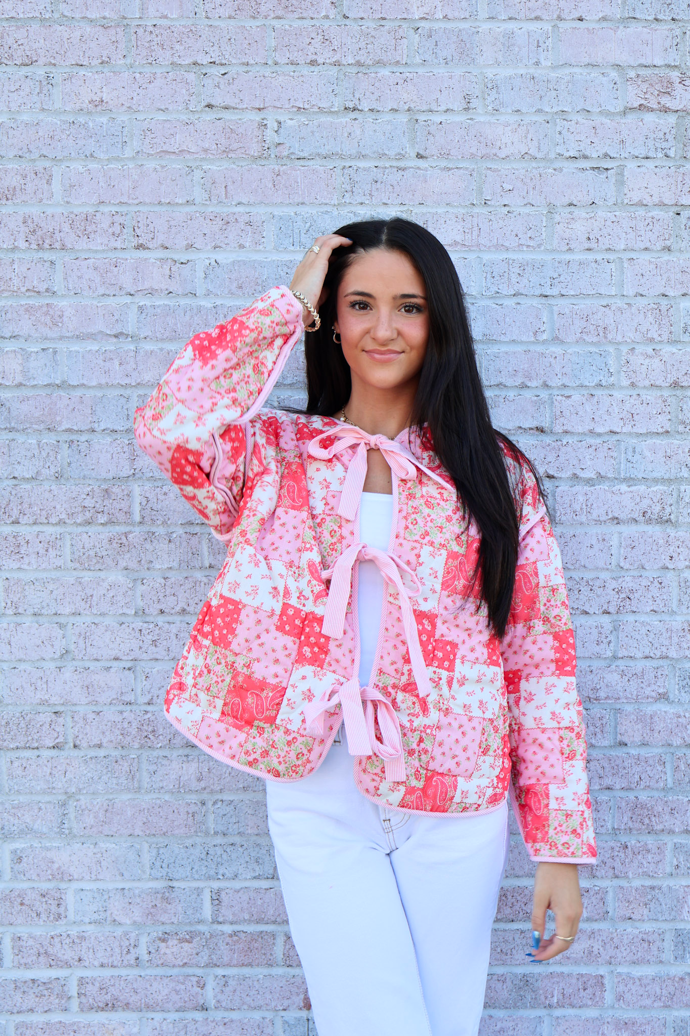 Reversible Quilted Tie Jacket