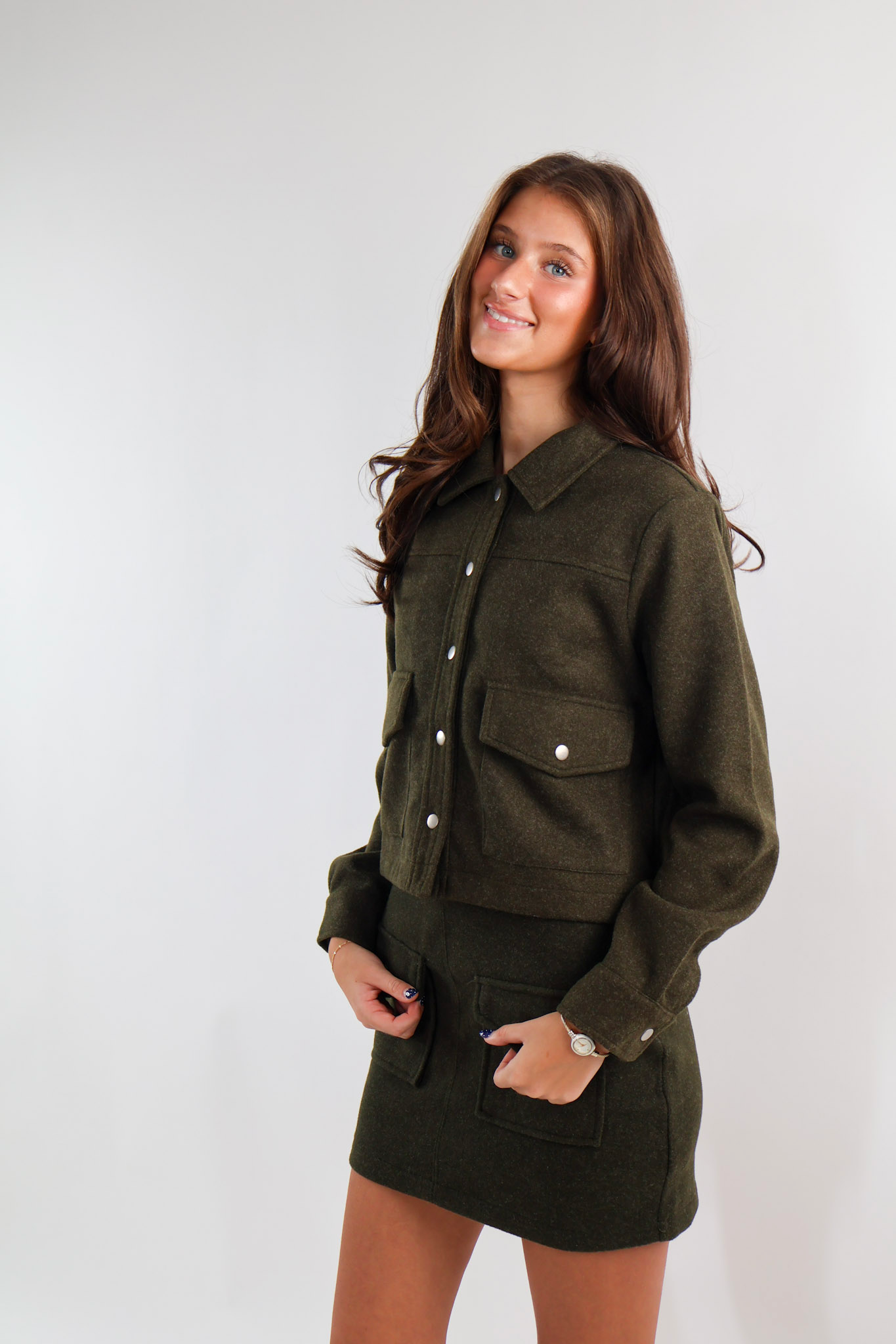 Forrest Green Button Down Jacket