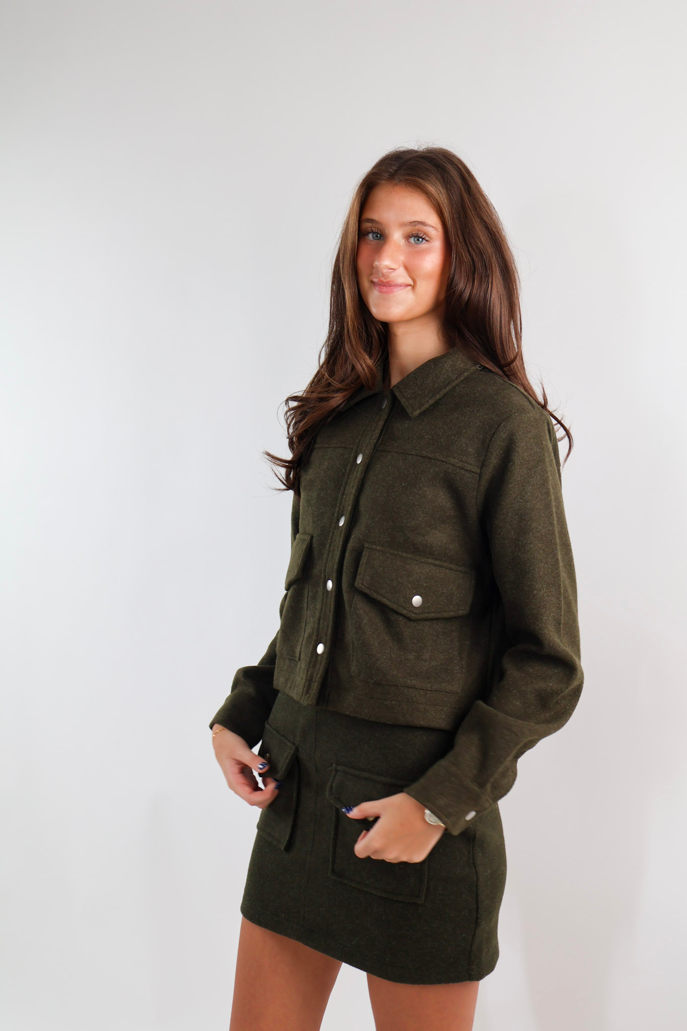 Forrest Green Button Down Jacket