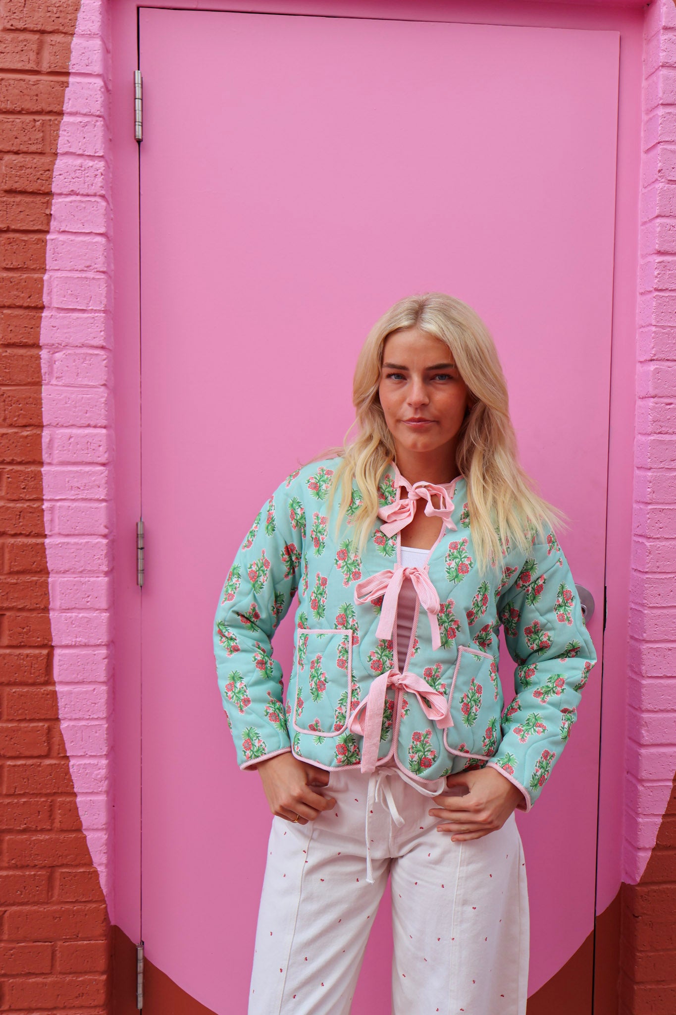 Reversible Quilted Tie Jacket