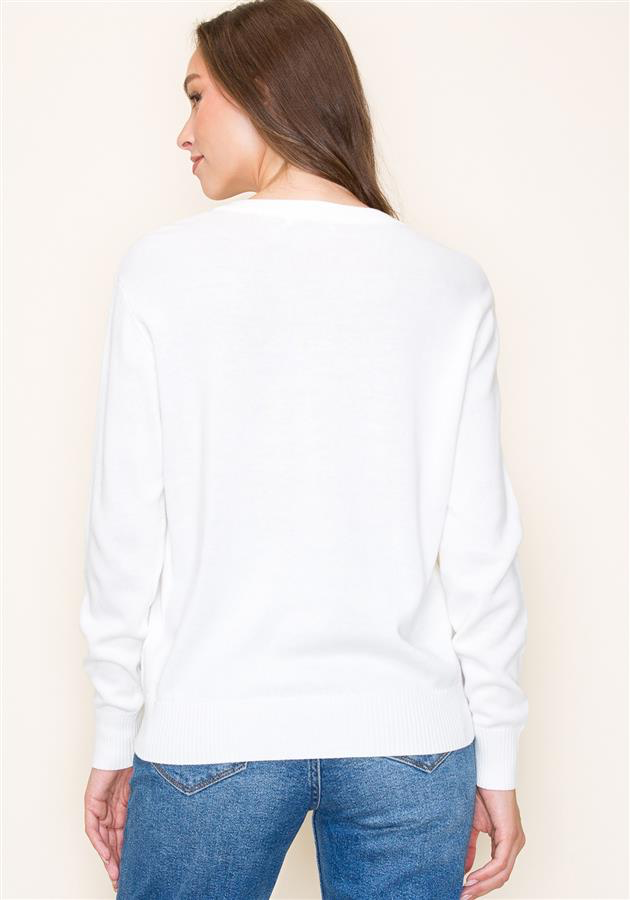 XOXO Tinsel Knit Sweater