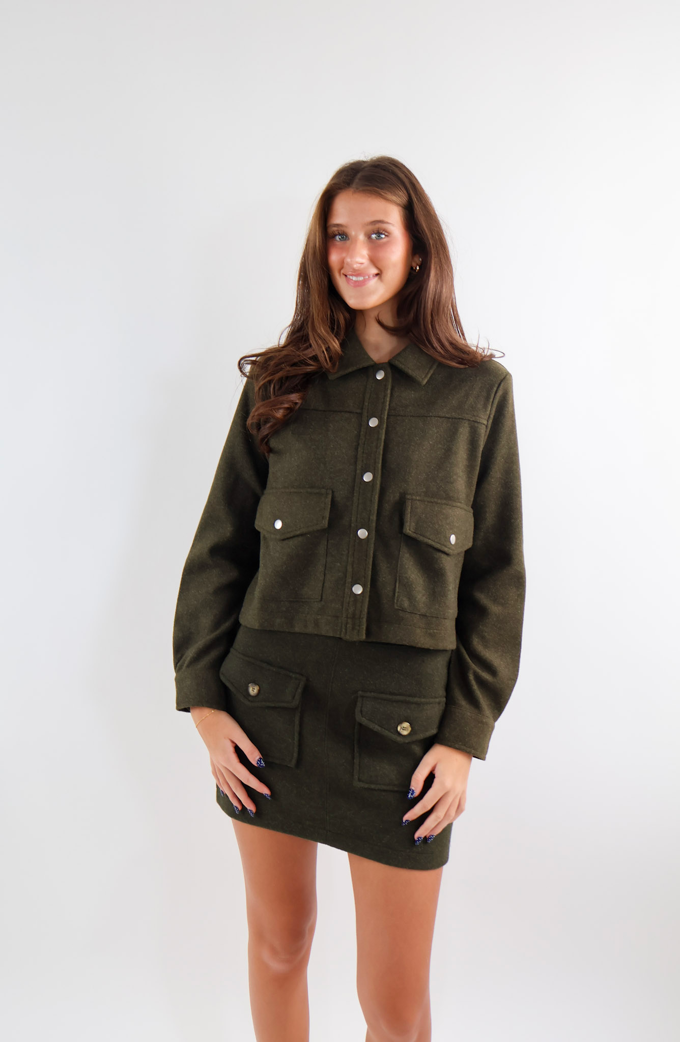 Forrest Green Button Down Jacket