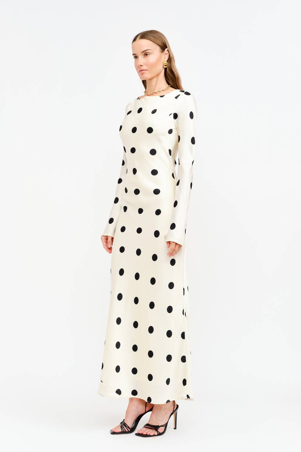 Georgie Polka Dot Cream Dress