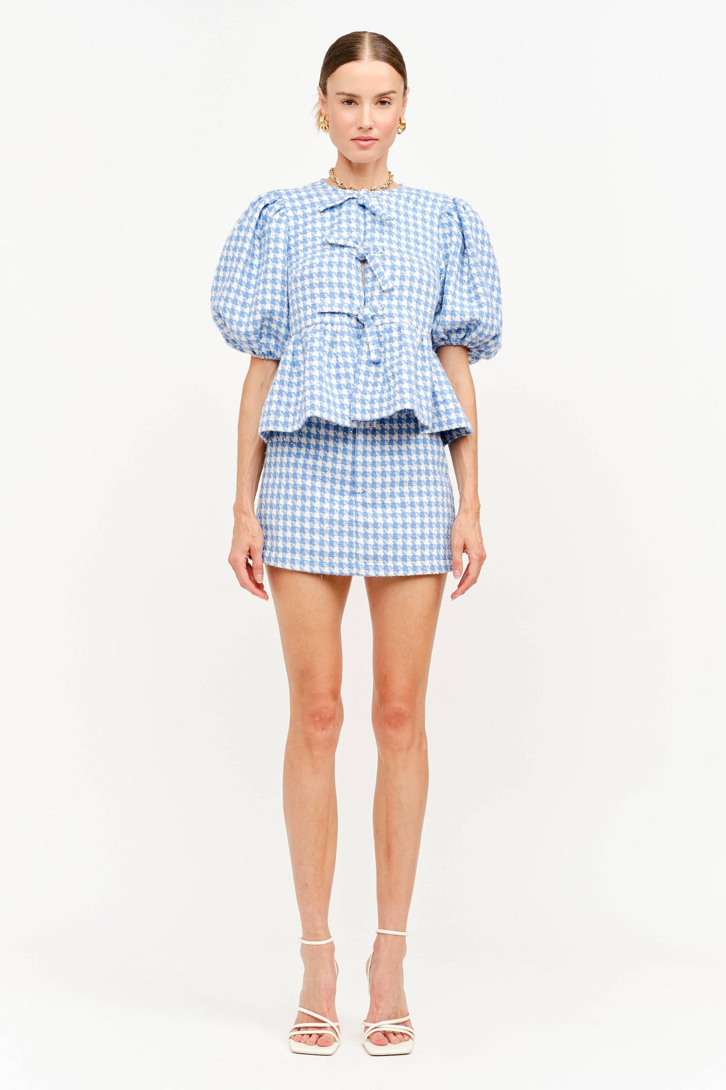 Sloane Houndstooth Skort