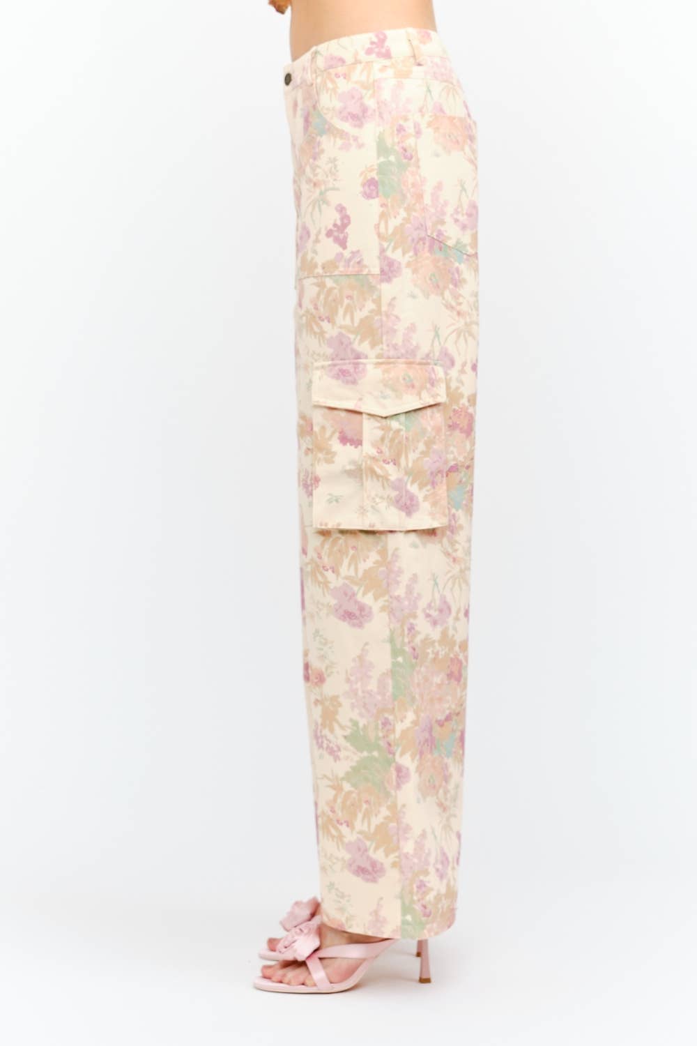 Blush Elora Floral Cargo Pant